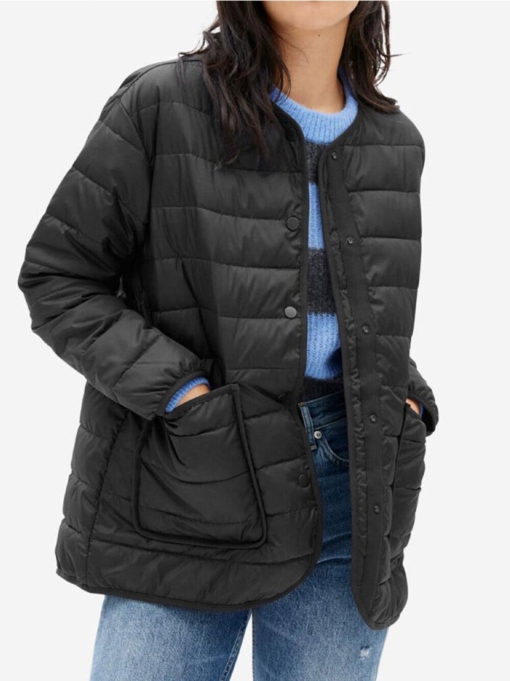 Everlane Renew Channeled Liner Puffer Jacket XS